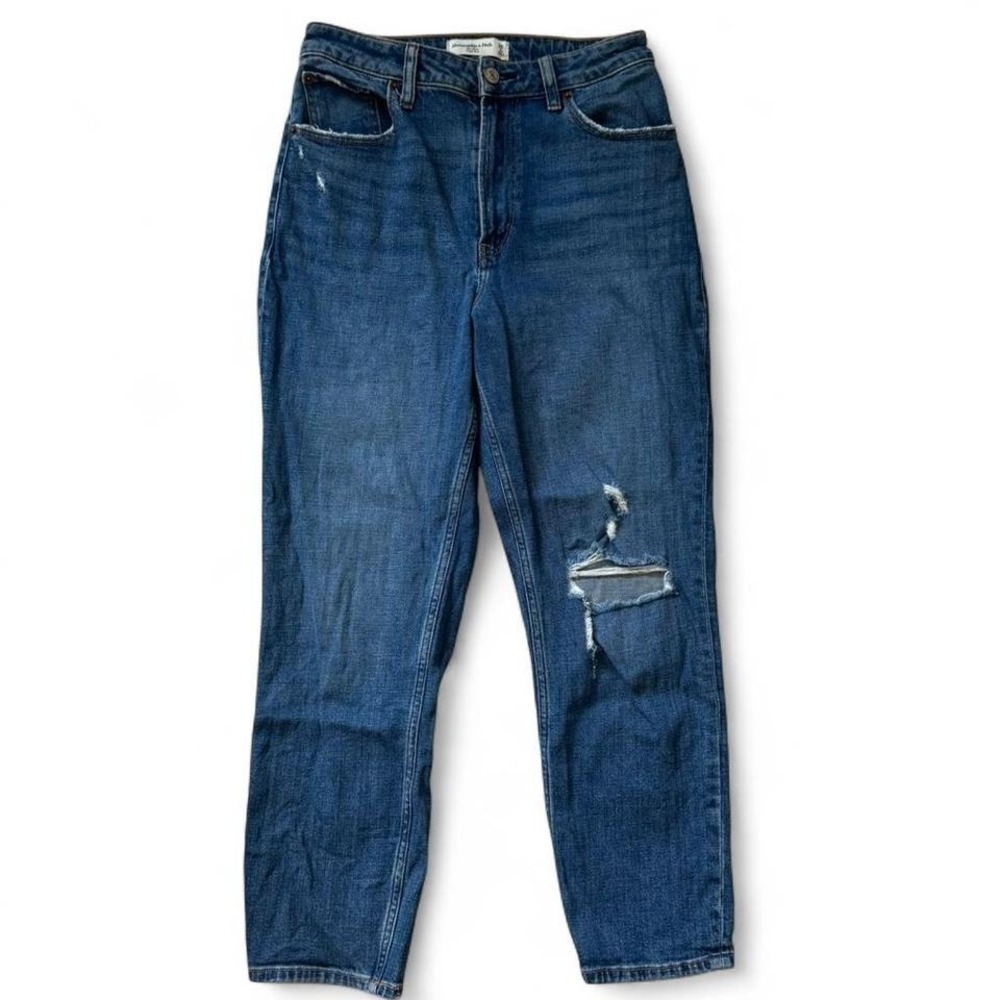 Abercrombie & Fitch the high‎ rise mom jeans curve love Size 26 / 2s